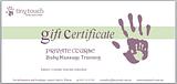 Gift Certificate Baby Massage Private Course